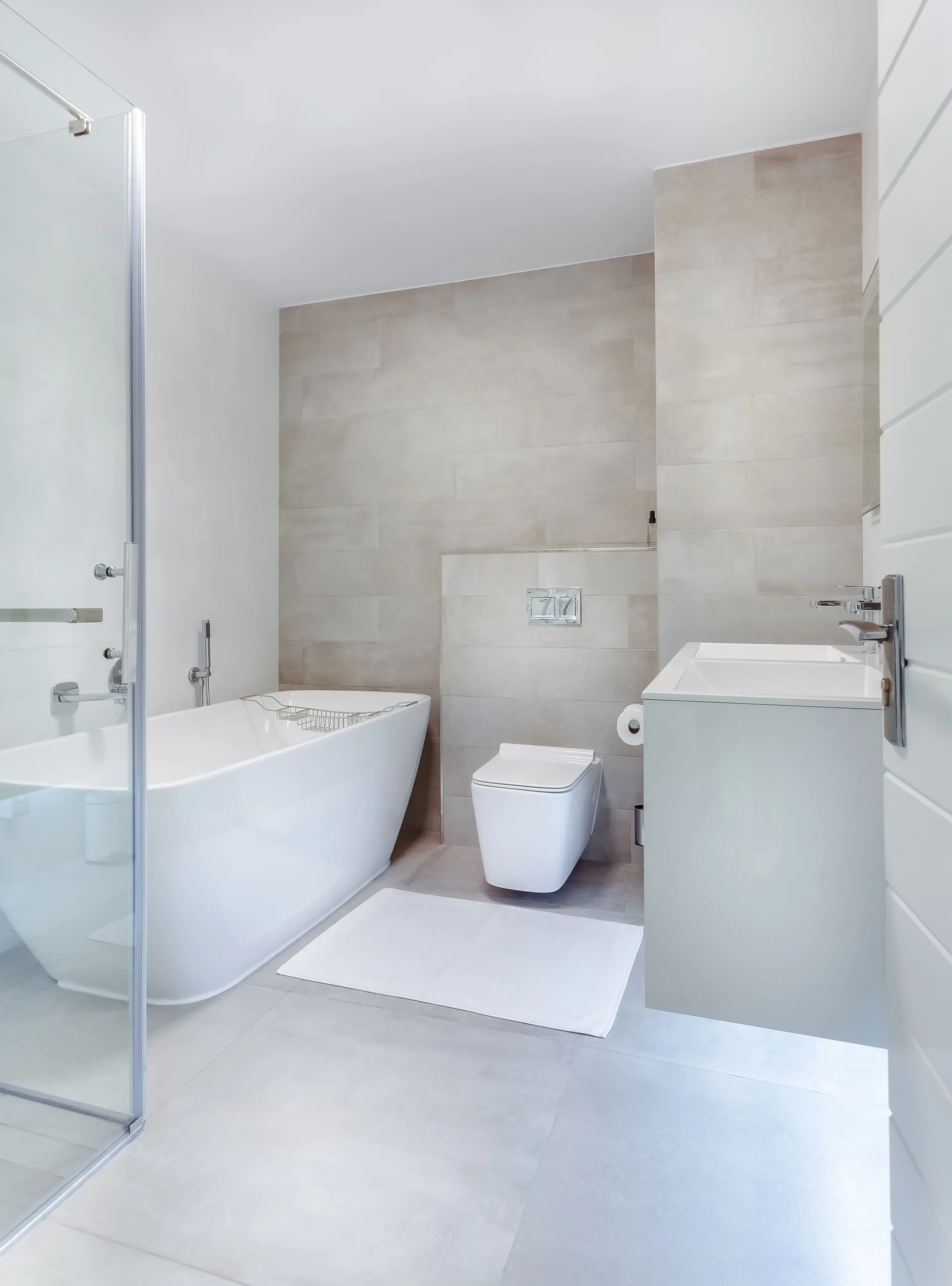Stylish renovated bathroom interior in an Auckland home
